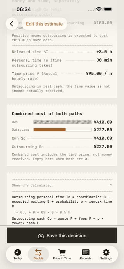 Time Choice screenshot